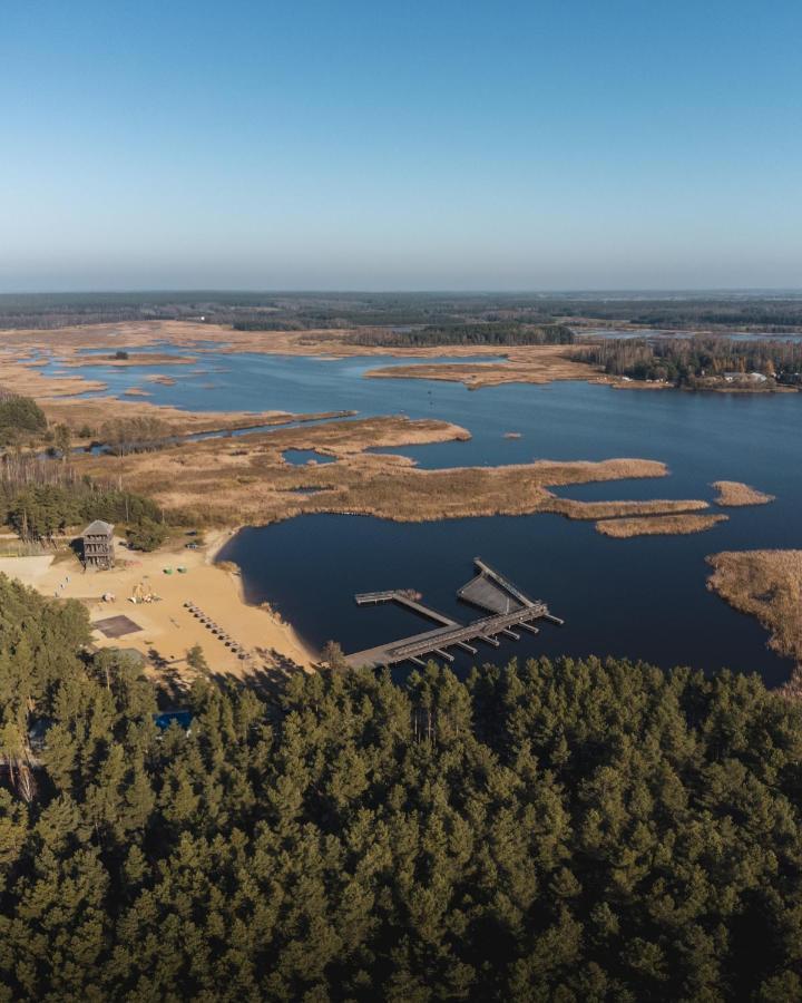 Lesna 21 Dom Poludnie Przy Puszcza Bialowieska Luka Экстерьер фото